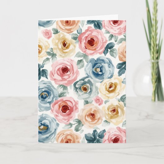 Bloemmotief Kaart (Voorkant)