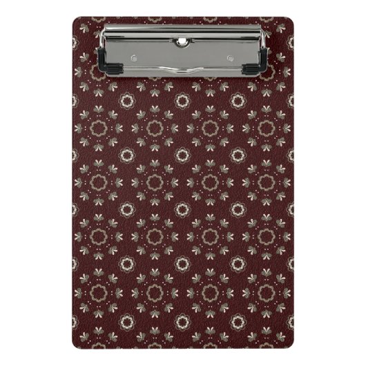 Bloemmotief Kabul Coffee Light Flash Mini Klembord (Voorkant)