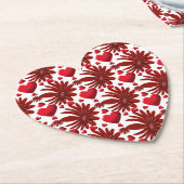 Bloemmotief   kartonnen onderzetters (Gekanteld)