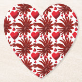 Bloemmotief   kartonnen onderzetters (Voorkant)