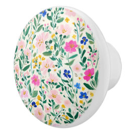 Bloemmotief Keramische Knop