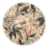  bloemmotief keramische knop (Voorkant)