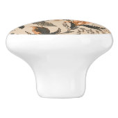  bloemmotief keramische knop (Zijkant)