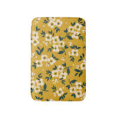  bloemmotief, kleine witte bloemetjes. badmat (Voorkant Verticaal)