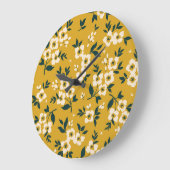  bloemmotief, kleine witte bloemetjes. grote klok (Hoek)