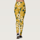 bloemmotief, kleine witte bloemetjes. leggings (Achterkant)