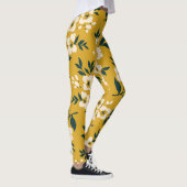 bloemmotief, kleine witte bloemetjes. leggings (Rechts)