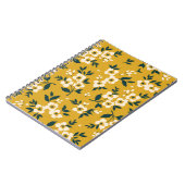 bloemmotief, kleine witte bloemetjes. notitieboek (Linkerzijde)