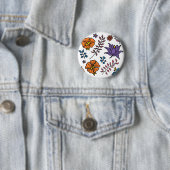 Bloemmotief Knop Ronde Button 5,7 Cm (In situ)