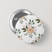 Bloemmotief Knop Ronde Button 5,7 Cm (Voorkant /achterkant)