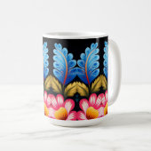 bloemmotief koffiemok (Voorkant rechts)
