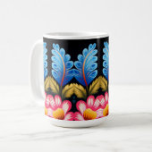 bloemmotief koffiemok (Voorkant links)