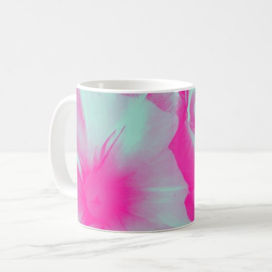 Bloemmotief koffiemok (Voorkant links)