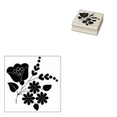 bloemmotief, kunststempel rubberstempel (Gestempeld)