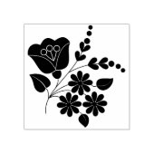 bloemmotief, kunststempel rubberstempel (Afrduk)