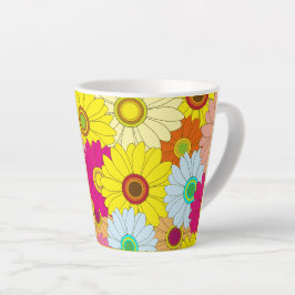 bloemmotief latte mok