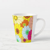 bloemmotief latte mok (Rechts)