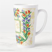 bloemmotief latte mok (Rechts)