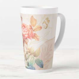 bloemmotief latte mok