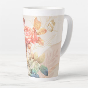 bloemmotief latte mok