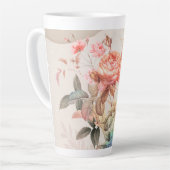bloemmotief latte mok (Linkerhoek)