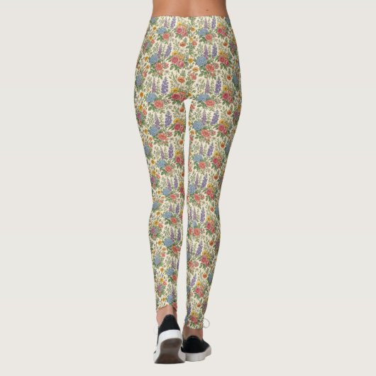 Bloemmotief Leggings (Achterkant)
