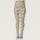 Bloemmotief Leggings (Voorkant)