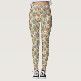Bloemmotief Leggings