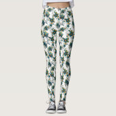 Bloemmotief Leggings (Voorkant)