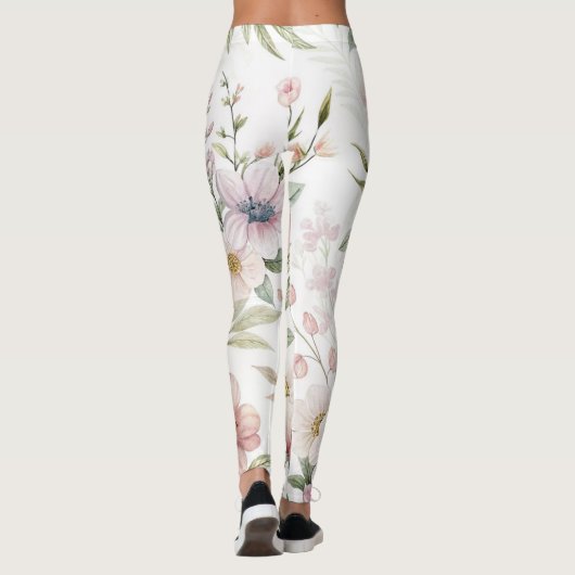 bloemmotief leggings (Achterkant)