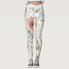 bloemmotief leggings