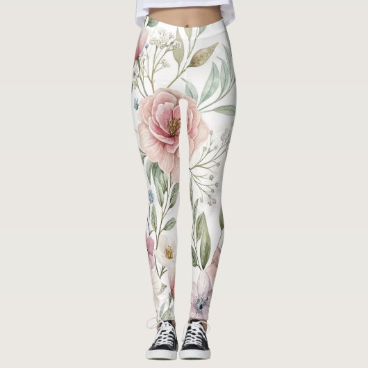 bloemmotief leggings (Voorkant)
