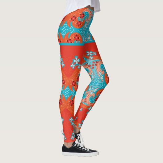 bloemmotief leggings (Rechts)