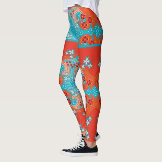bloemmotief leggings (Links)