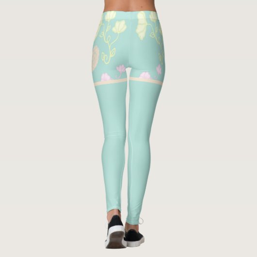bloemmotief leggings (Achterkant)