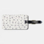 Bloemmotief Lente Bloemen Bagagelabel (Achterkant horizontaal)