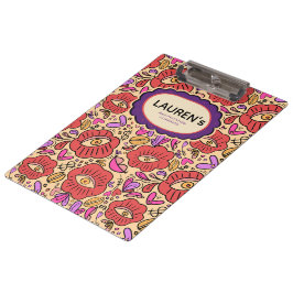 Bloemmotief Lucky Eye Klembord