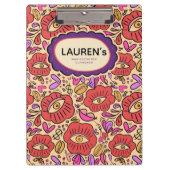 Bloemmotief Lucky Eye Klembord (Voorkant)