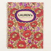 Bloemmotief Lucky Eye Planner (Voorkant)