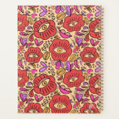Bloemmotief Lucky Eye Planner (Achterkant)