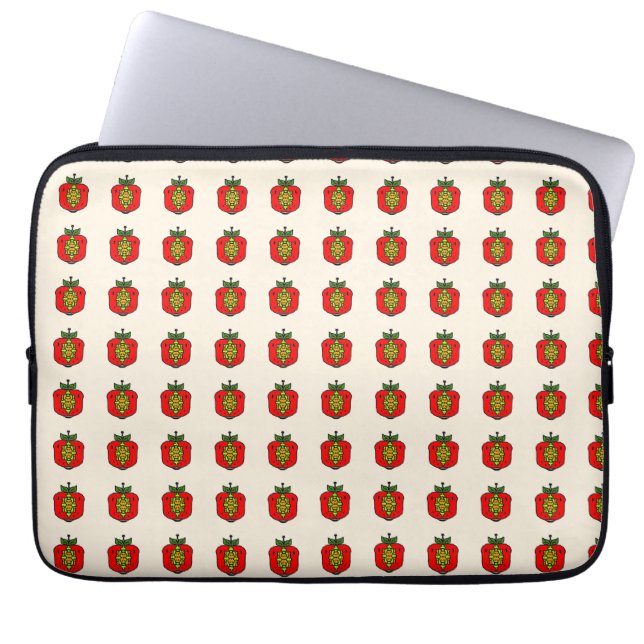 Bloemmotief Mandala Laptop Sleeve (Voorkant)
