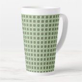 Bloemmotief Mandala Patroon Latte Mok (Rechterhoek)