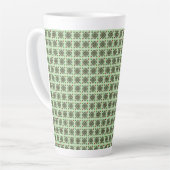 Bloemmotief Mandala Patroon Latte Mok (Linkerhoek)