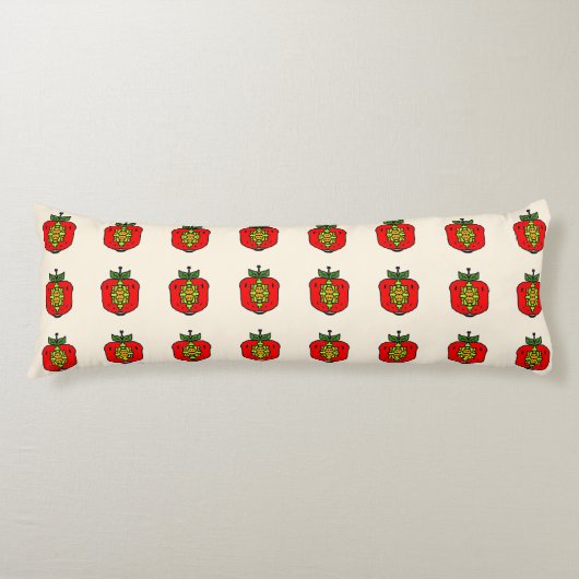 Bloemmotief Mandala Patroon Lichaamskussen (Voorkant)