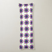 Bloemmotief Mandala Patroon Lichaamskussen (Achterkant (Verticaal))