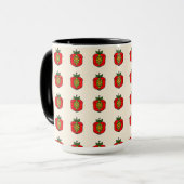 Bloemmotief Mandala Patroon Mok (Voorkant links)
