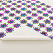 Bloemmotief Mandala Patroon Sherpa Deken (3/4)