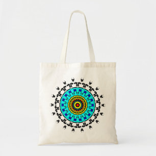 Bloemmotief Mandala Patroon Tote Bag