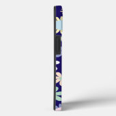 Bloemmotief met blauwe achtergrond Case-Mate iPhone case (Achterkant / Rechts)
