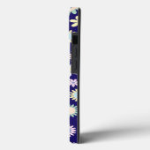Bloemmotief met blauwe achtergrond Case-Mate iPhone case (Achterkant / Links)